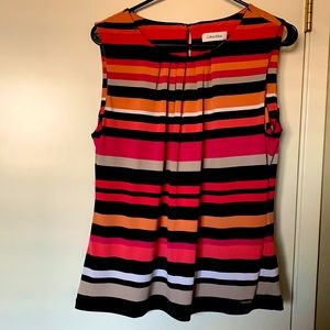 Calvin Klein Striped Colorful Shirt